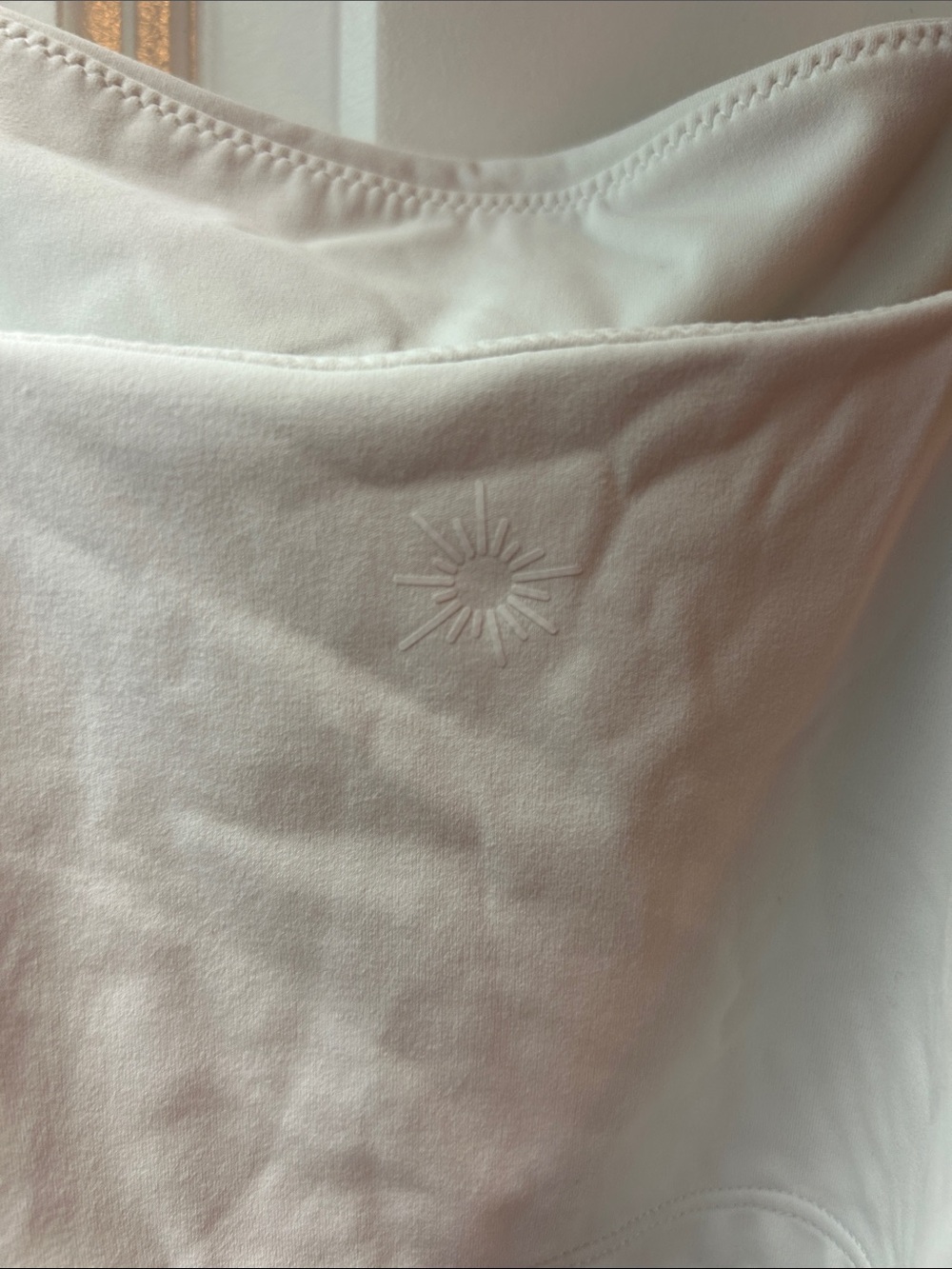 aerie Cropped Spaghetti Strap Tank Top in White and Yellow. Never worn! - Picture 3 of 6